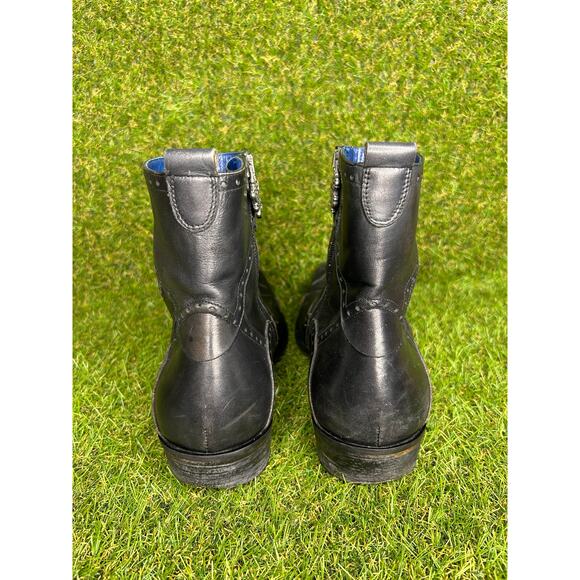 RARE Mark Nason Rock Lives Dragon Biker Distressed Cross 87595 Boots 10 - Picture 8 of 15